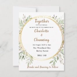 Invitación de boda | Elegante | RSVP | Ayuno