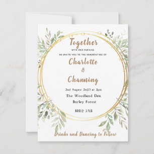 Invitación de Boda   Elegante   RSVP   Handfasting