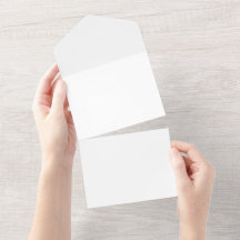 Invitación de boda elegante todo en uno