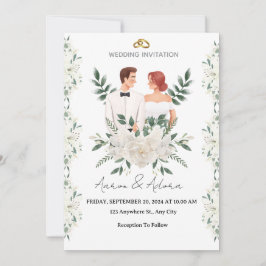 Invitación de Boda Elegante – Un Toque Moderno par