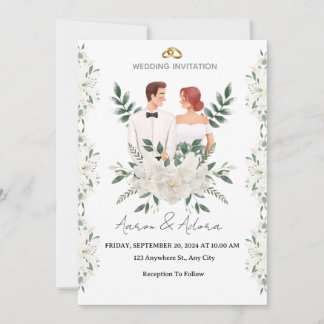 Invitación de Boda Elegante – Un Toque Moderno par