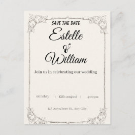 Invitación de Boda Elegante – Un Toque Moderno par
