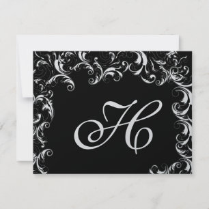 Invitación de Boda Elegante y Fantasía con Remolin