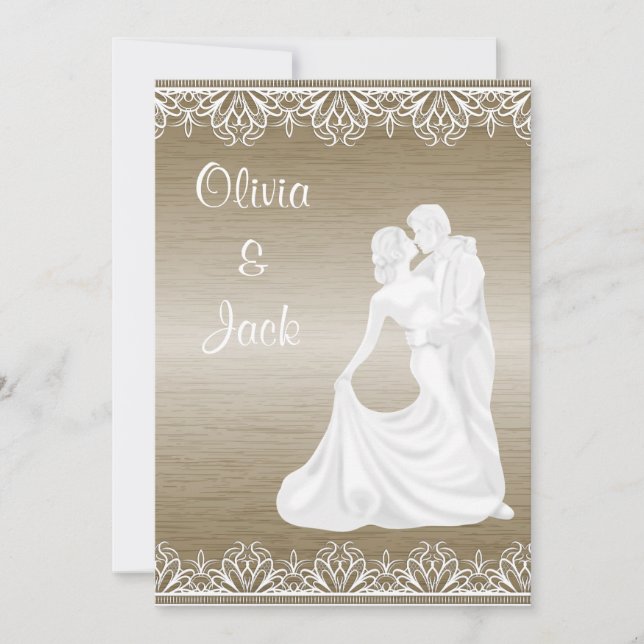 INVITACIÓN DE BODA ELEGANTE Y MODERNA (Anverso)