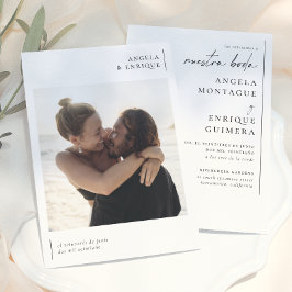 Invitación de Boda Elegante y Moderna