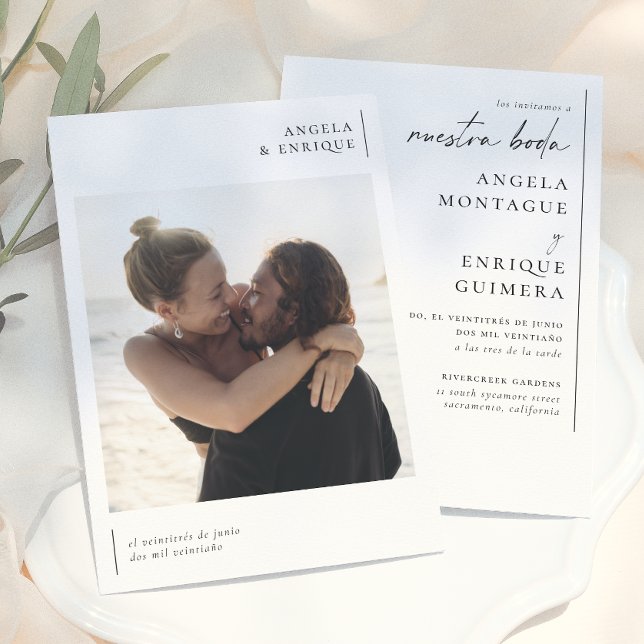 Invitación de Boda Elegante y Moderna (Subido por el creador)