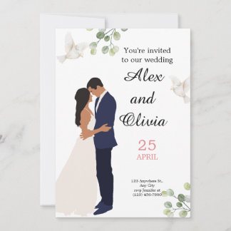 INVITACIÓN DE BODA, ELEGANTE Y SENCILLA