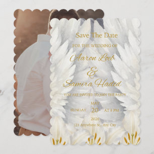 Invitación de boda Elegantes Alas de Ángel