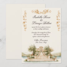 Invitación de boda en destino Lago de Como