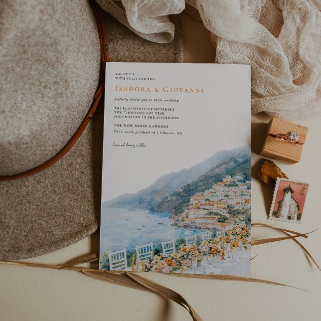 Invitación de Boda en el Destino de la Costa Amalf (Subido por el creador)