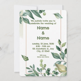 Invitación de Boda en el Jardín