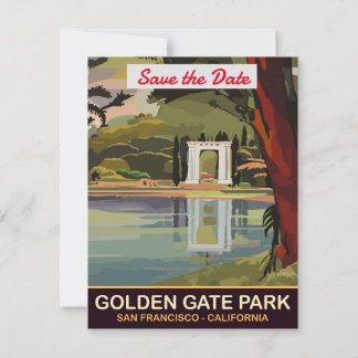 Invitación de boda en el parque Golden Gate San Fr