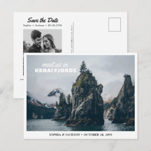 Invitación de boda en el Parque Nacional Kenai Fjo
