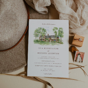 Invitación de boda en Harvest Inn Napa Valley