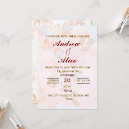 Invitación de Boda en Inglés Moderno