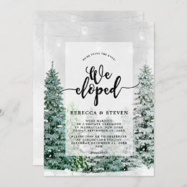 invitación de boda en invierno escapada con nudos
