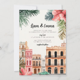 invitación de boda en La Habana Cuba boda de desti