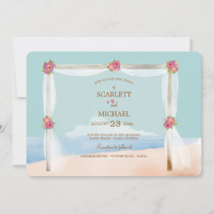 Invitación de Boda en la Playa