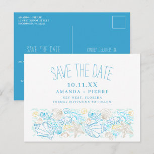 Invitación de boda en la playa con presupuesto aju
