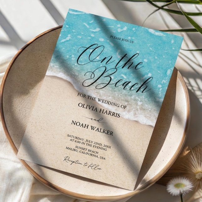 Invitación de Boda en la Playa Océano Azul (Subido por el creador)