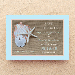 Invitación de Boda en la Playa - Salven la Fecha