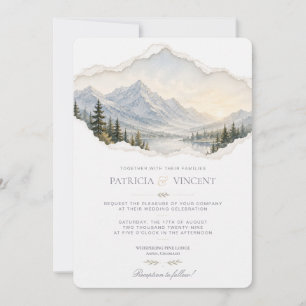 Invitación de Boda en las Montañas
