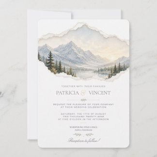 Invitación de Boda en las Montañas