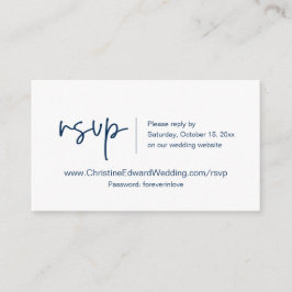 Invitación de Boda en Línea RSVP, Tarjeta con Tema