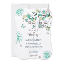 Invitación de Boda en Mason Jars | Invitación de B
