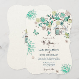Invitación de Boda en Mason Jars | Invitación de B