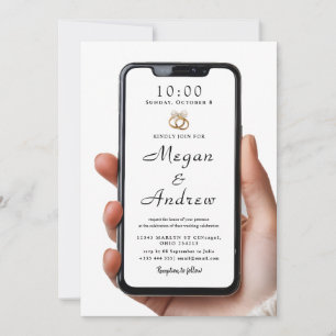 Invitación de Boda en Pantalla de Bloqueo del Telé