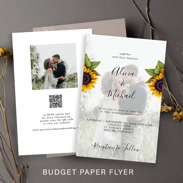 Invitación de boda en papel fotográfico con código (Subido por el creador)