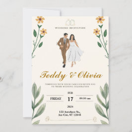 invitación de boda en pareja