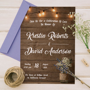 Invitación de Boda en Tarro de Mason con Aliento d