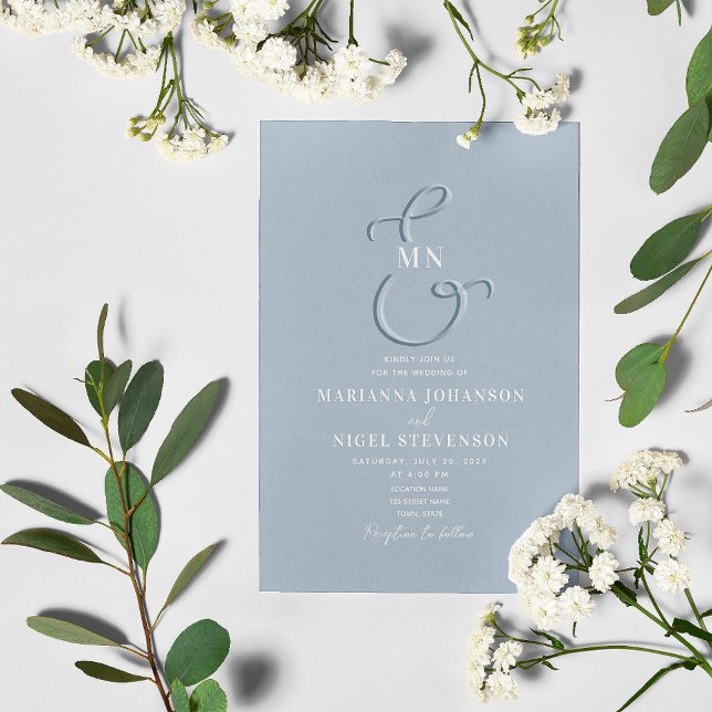 Invitación de Boda en Tipografía con Ampersand en  (Subido por el creador)