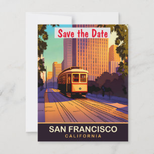 Invitación de boda en tranvía de San Francisco