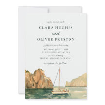 Invitación de Boda en Velero Capri Hora Dorada Cos
