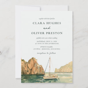 Invitación de Boda en Velero Capri Hora Dorada Cos