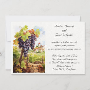 Invitación de Boda en Viñedo