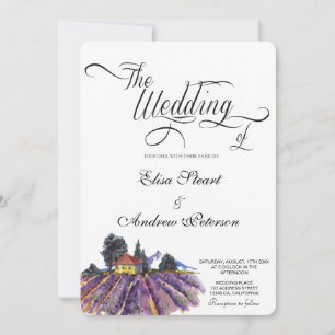 Invitación de boda en viñedo toscano