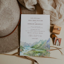 Invitación de boda en Watercolor Mountain | Watert