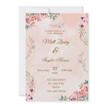 invitación de boda encantadora