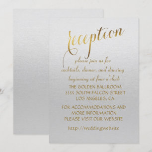 Invitación de Boda Encantadora Gris con Hojas de O