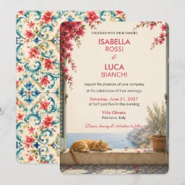 Invitación de Boda Escape Mediterráneo | Riviera 