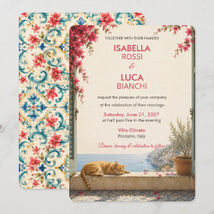 Invitación de Boda Escape Mediterráneo   Riviera 