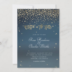 Invitación de Boda Escrita en las Estrellas