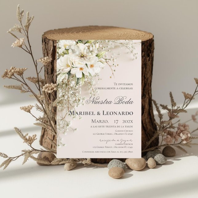 Invitación de boda española boho (Subido por el creador)