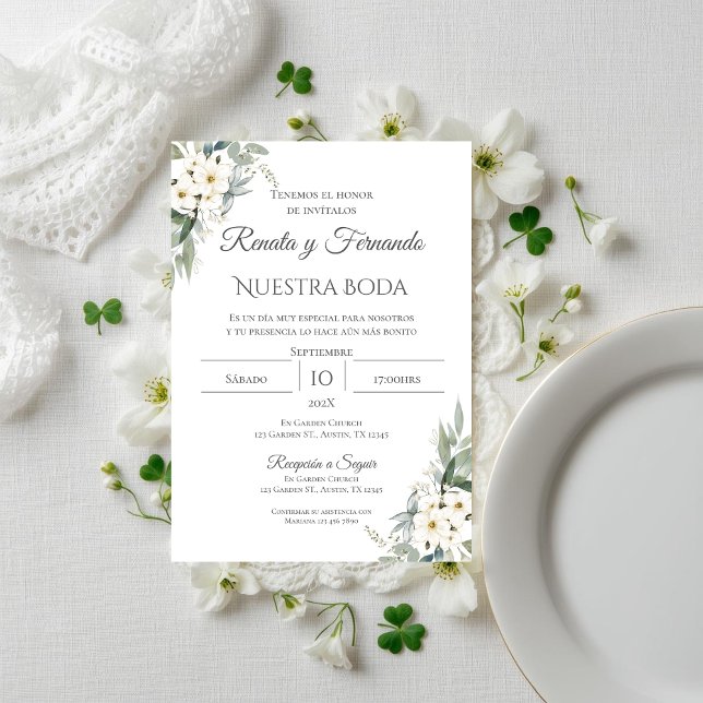 Invitación de boda española boho (Subido por el creador)