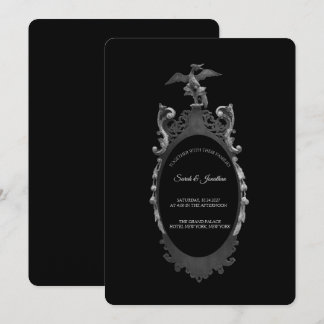 Invitación de Boda Espejo Vintage Gótic Whimsigoth