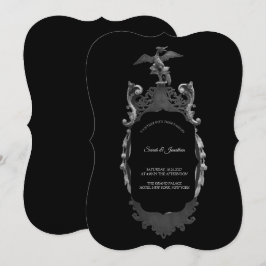 Invitación de Boda Espejo Vintage Gótico Whimsigot